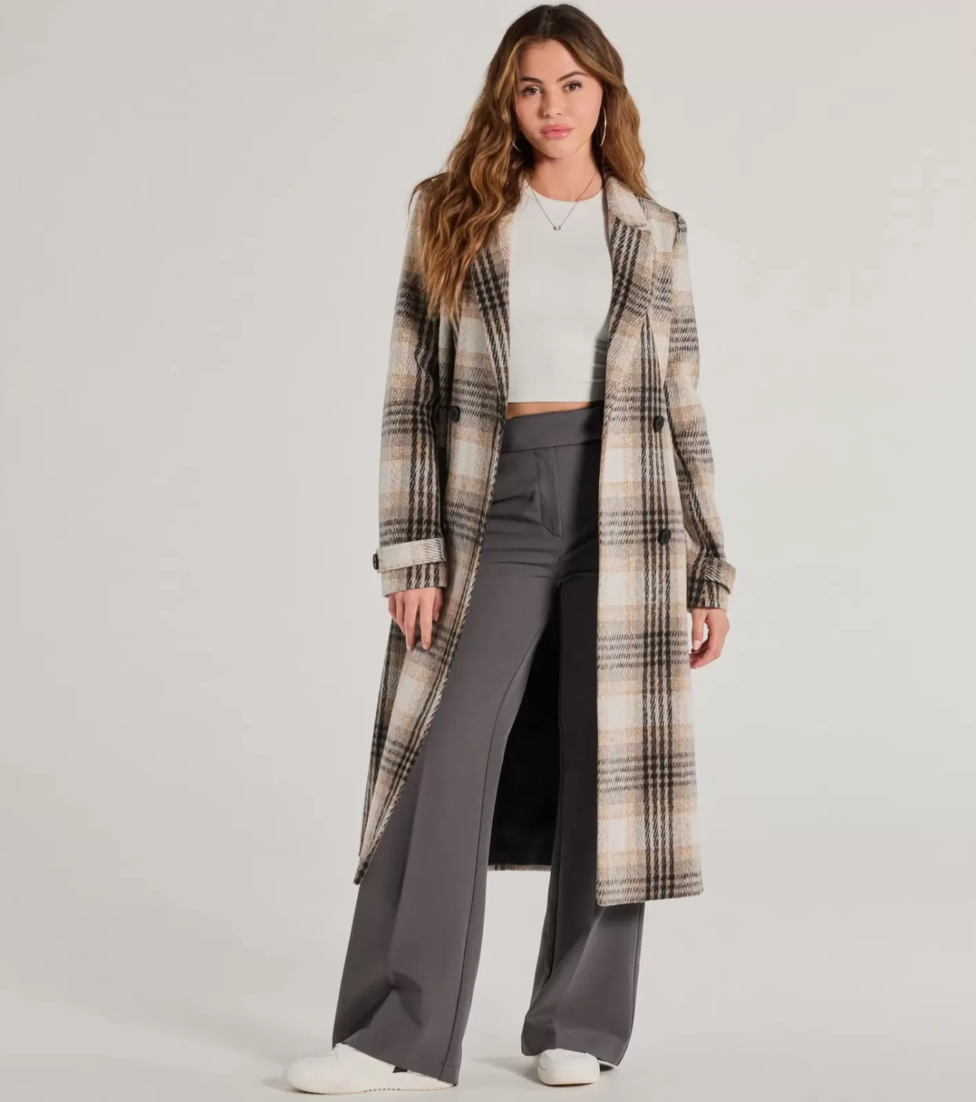 Windsor Casually Sleek Woven Trouser Pants CHARCOAL Fashion