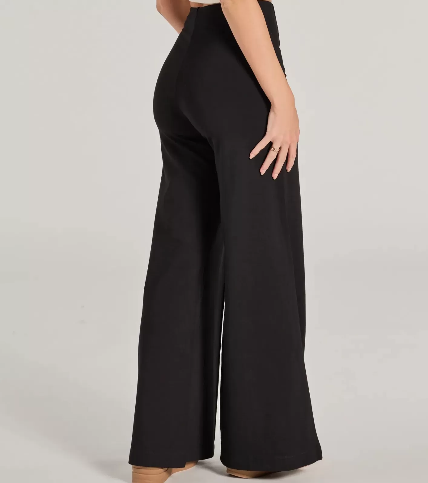 Windsor Classic And Chic Wide-Leg Trouser Pants BLACK Online