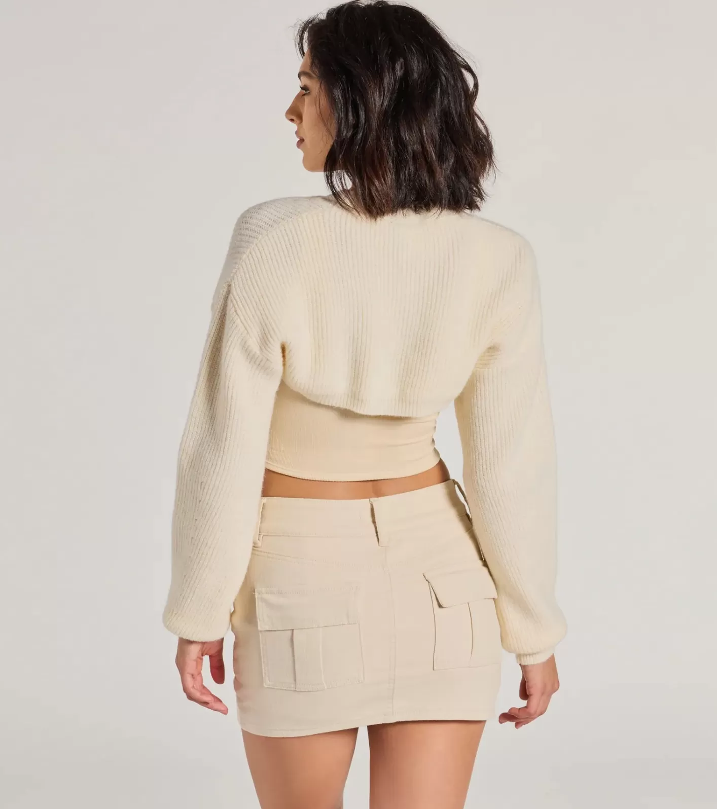 Windsor Cozy Babe Long Sleeve Sweater Knit Topper IVORY Best Sale