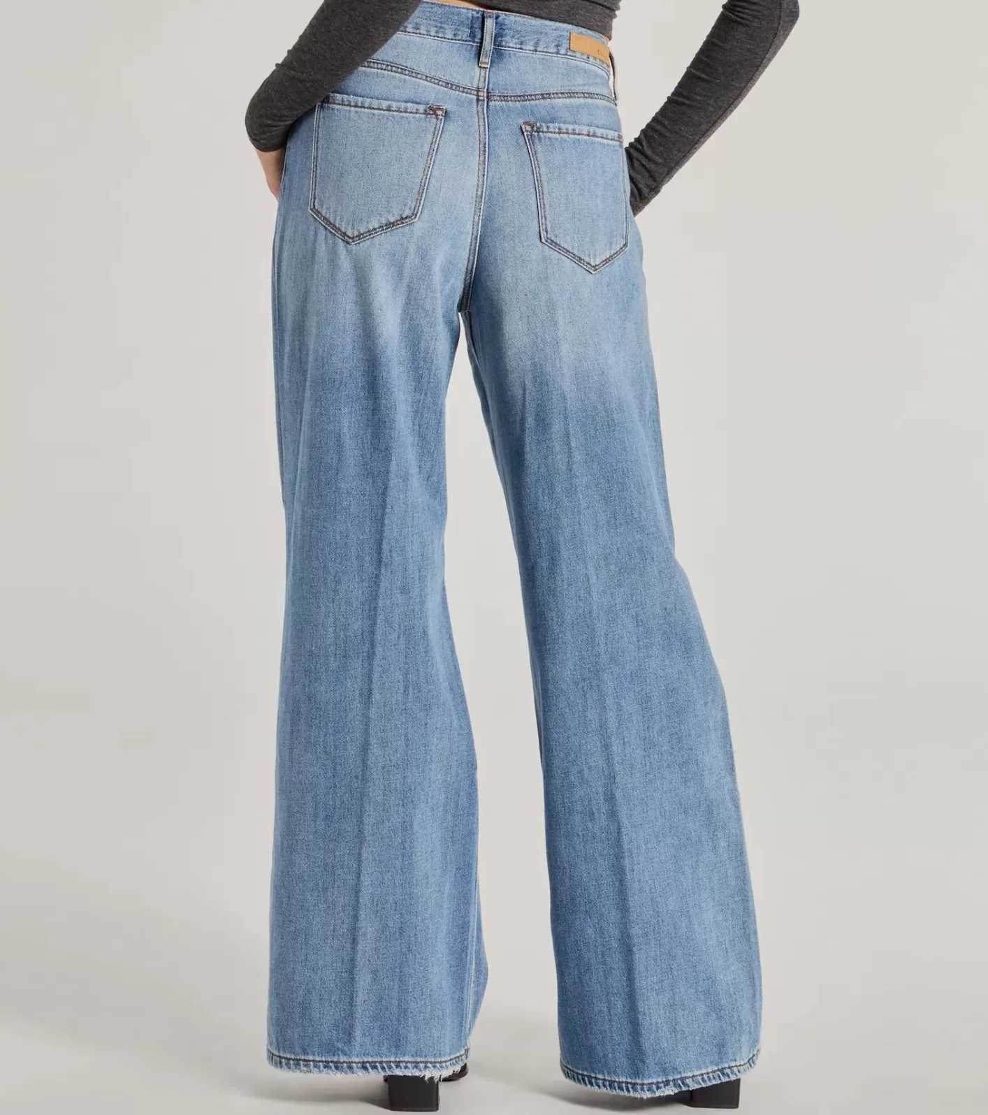 Windsor Edgy Allure Wide-Leg Distressed Jeans DENIM Discount