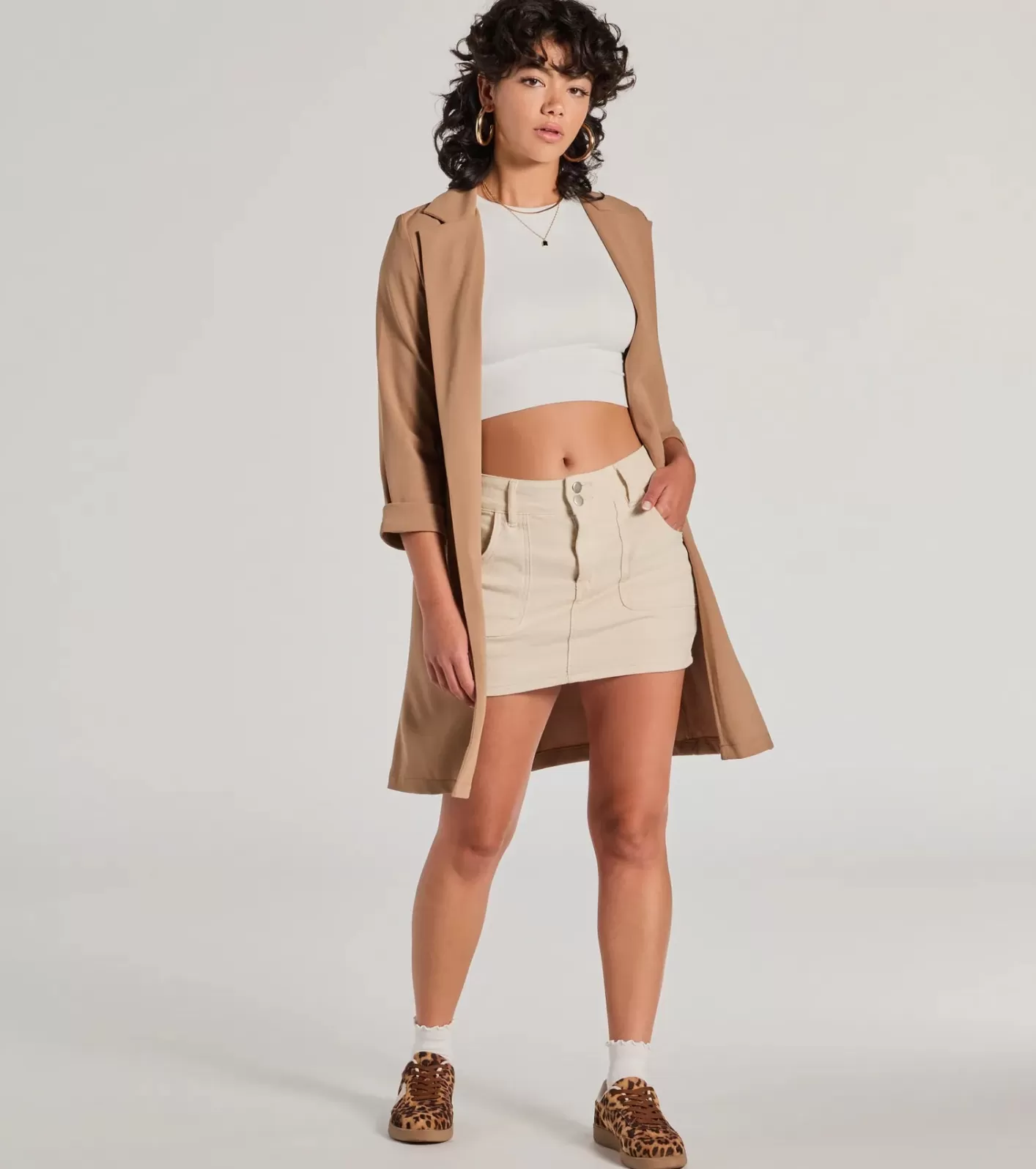 Windsor Elevated Muse Crepe Longline Blazer MOCHA Online
