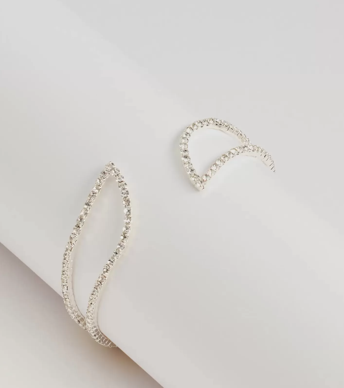 Windsor Endless Shine Memory Wire Rhinestone Bracelet SILVER Flash Sale