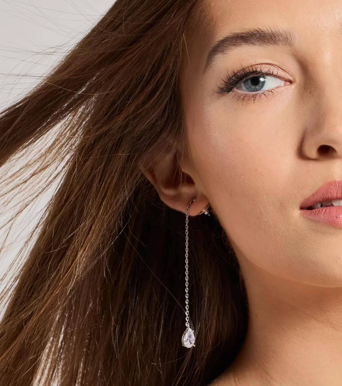 Windsor Everlasting Shine Rhinestone Linear Earrings SILVER Sale