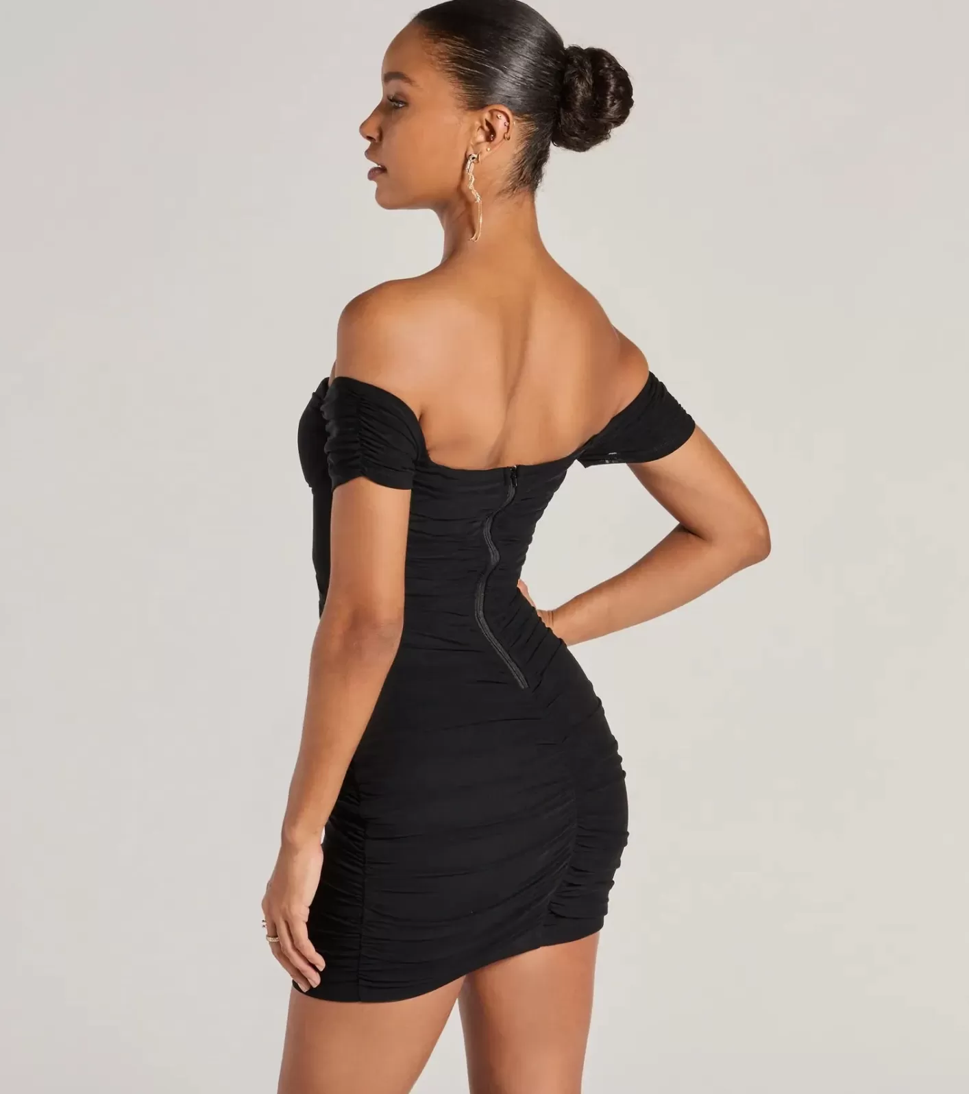 Windsor Flawless 'Fit Corset Bodycon Mini Dress BLACK-2 Flash Sale