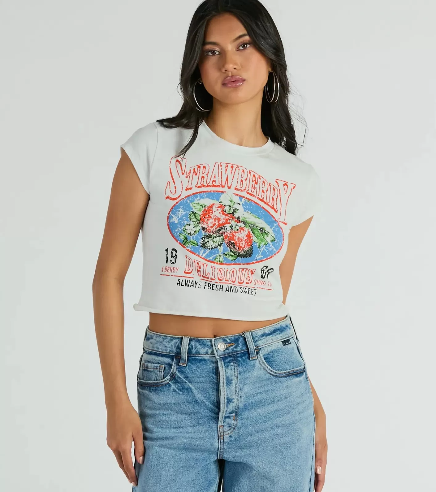 Windsor Fresh And Sweet Strawberry Graphic Tee WHITE Online