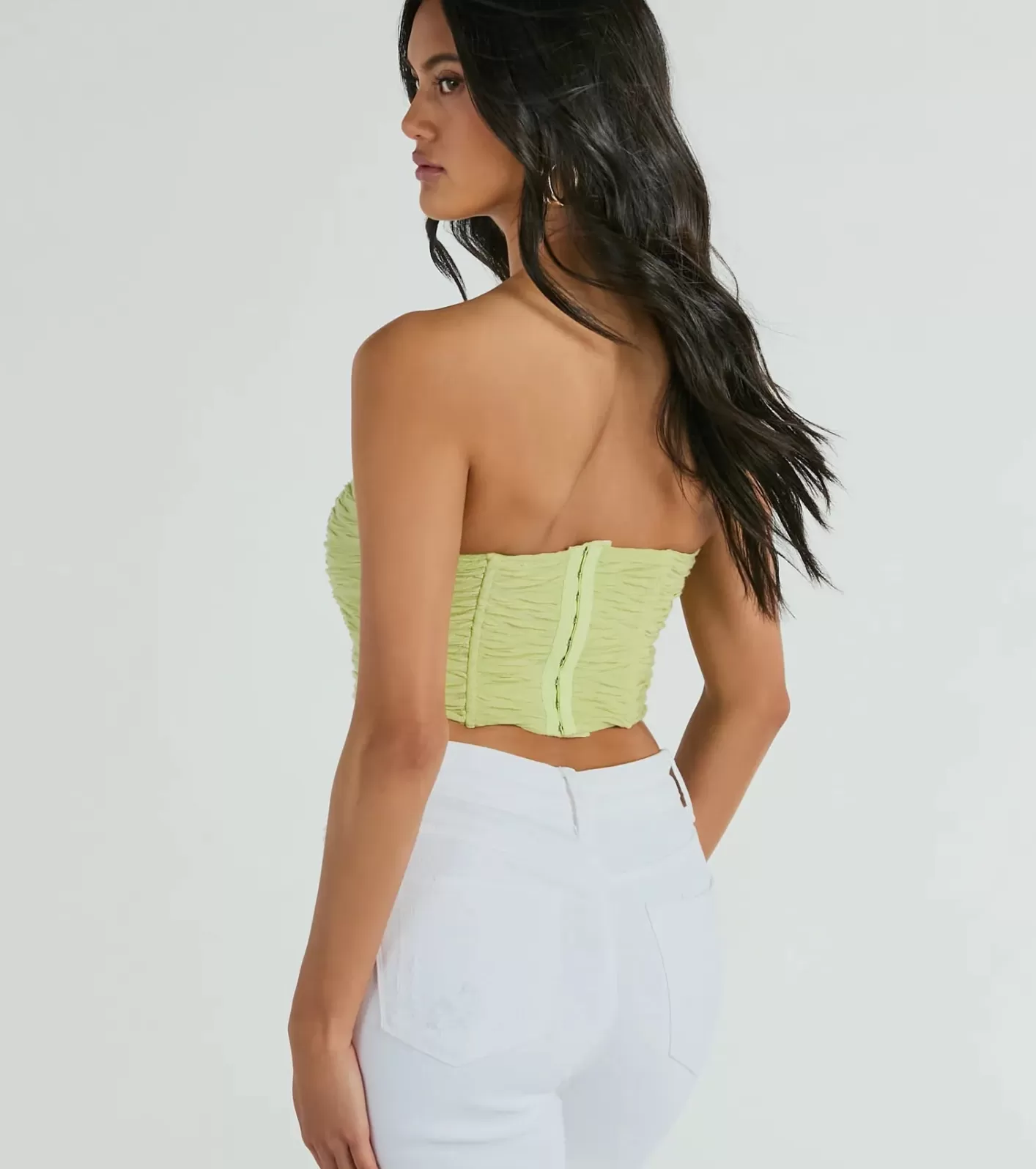 Windsor In The Spotlight Strapless Ruched Corset Top SAGE Online