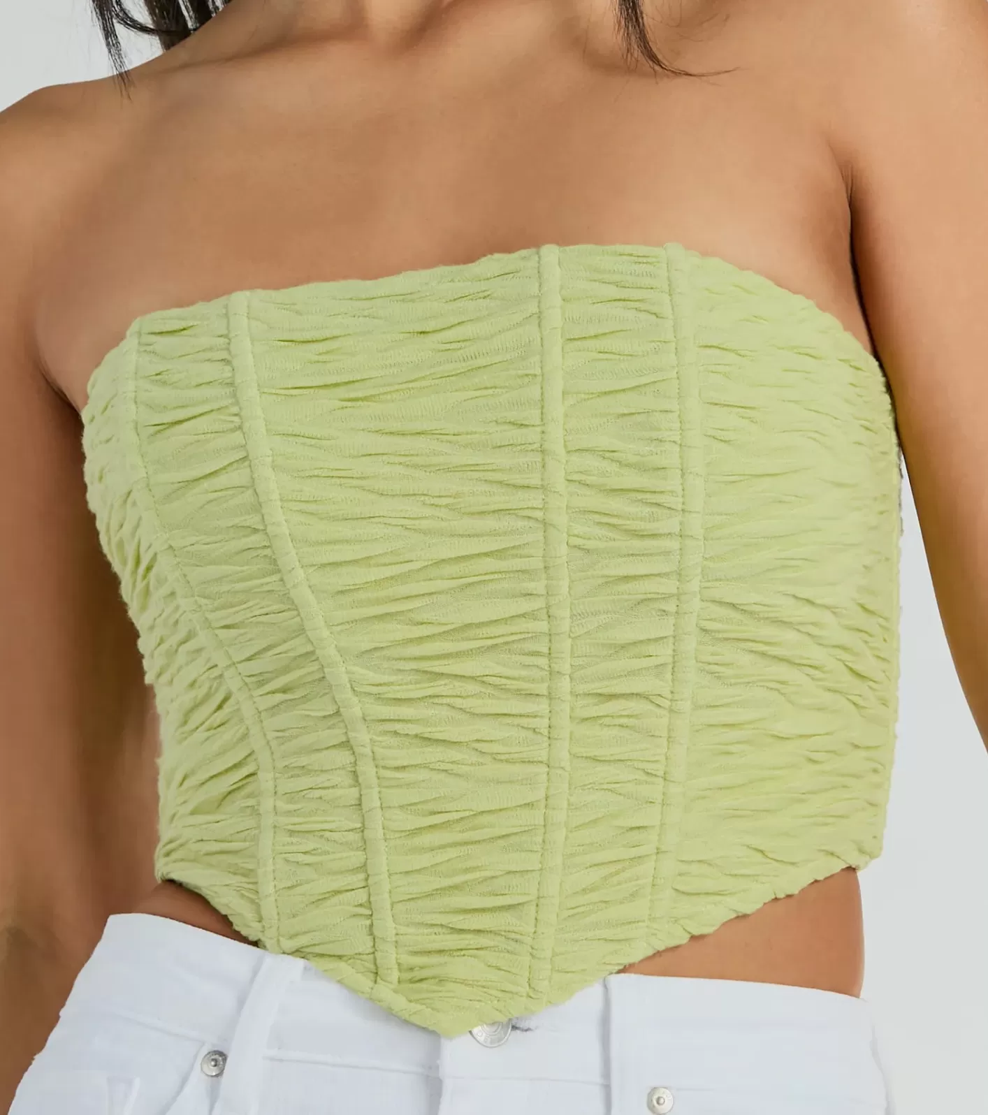 Windsor In The Spotlight Strapless Ruched Corset Top SAGE Online
