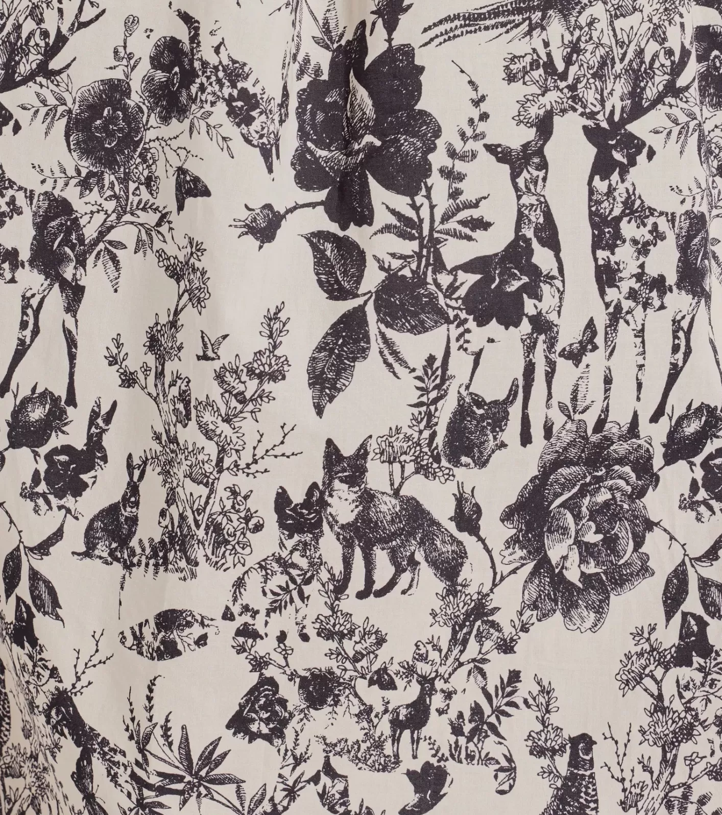 Windsor Into The Floral Forest Strapless A-Line Midi Dress BLACK New