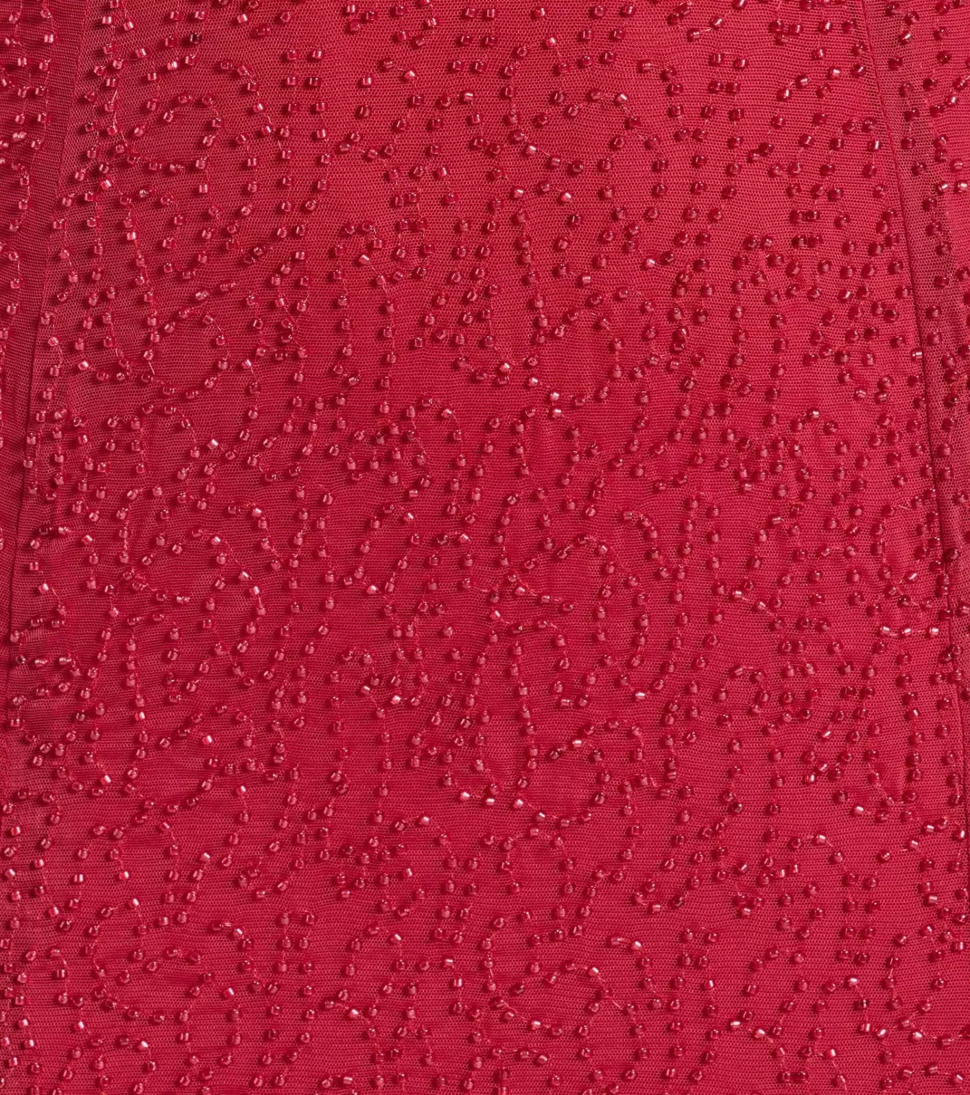 Windsor Klara Cowl Neck Faux Pearl Bead Slim Formal Dress RED Online