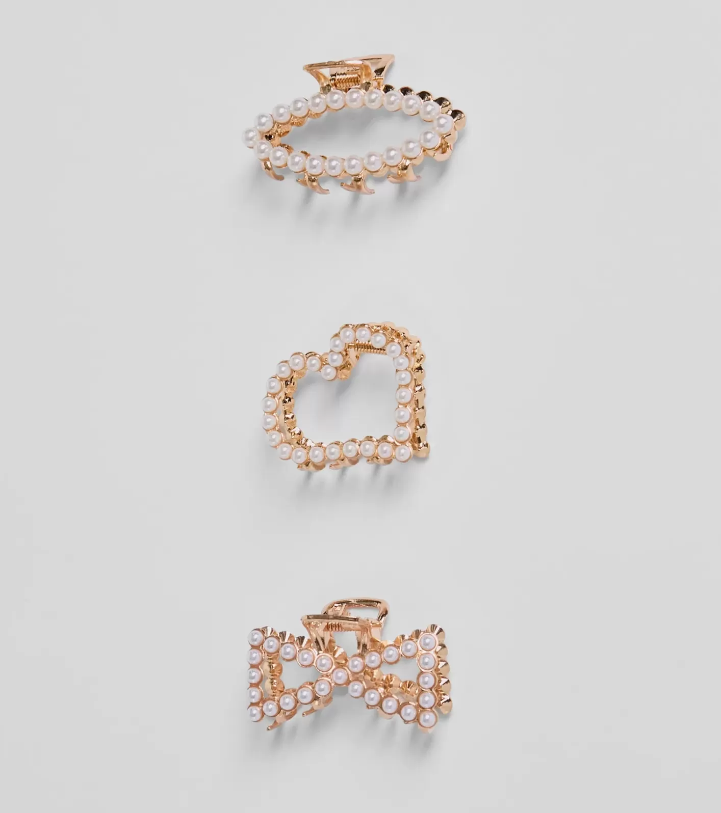 Windsor Luxe Locks Faux Pearl Three Pack Hair Clip Set IVORY Outlet