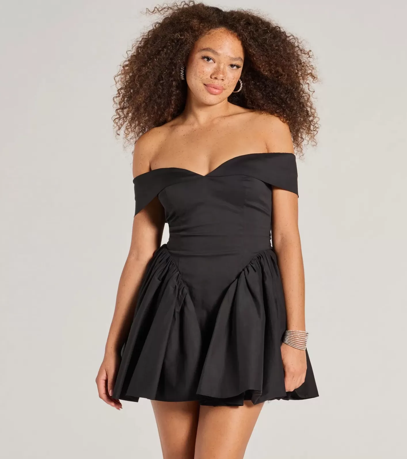 Windsor Luxe Moment Drop Waist Skater Dress BLACK Online