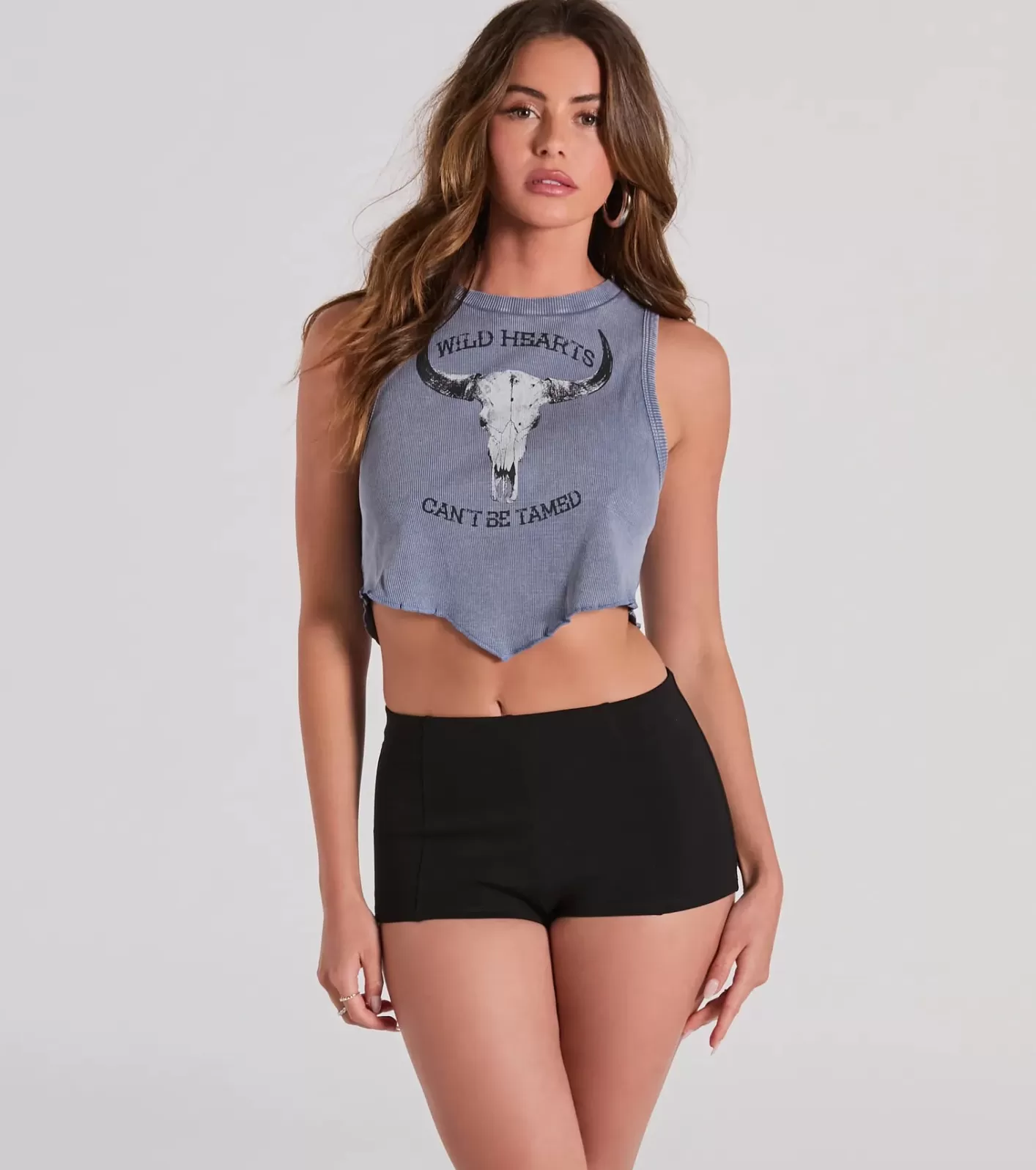 Windsor Make It Hot High Rise Ponte Micro Shorts BLACK Sale