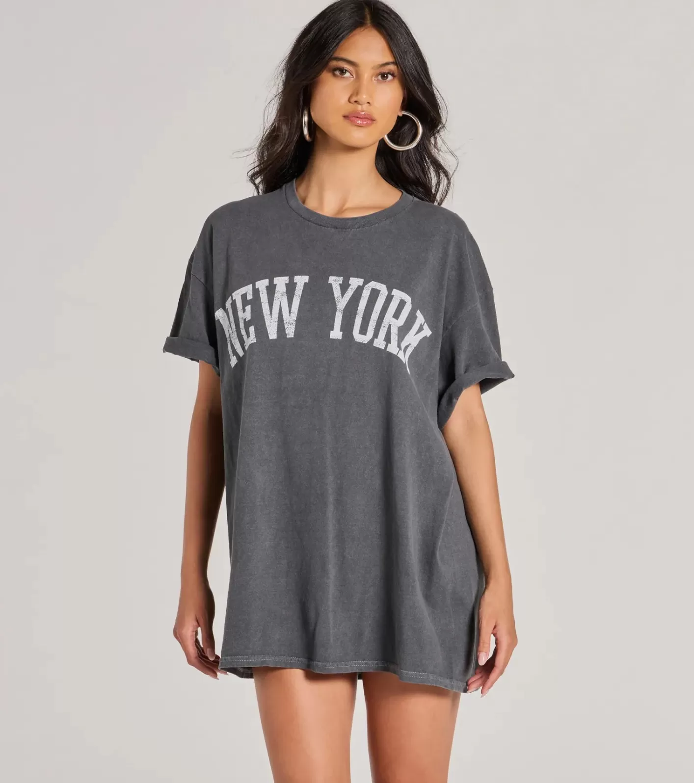 Windsor New York Oversized Graphic Tee BLACK Shop