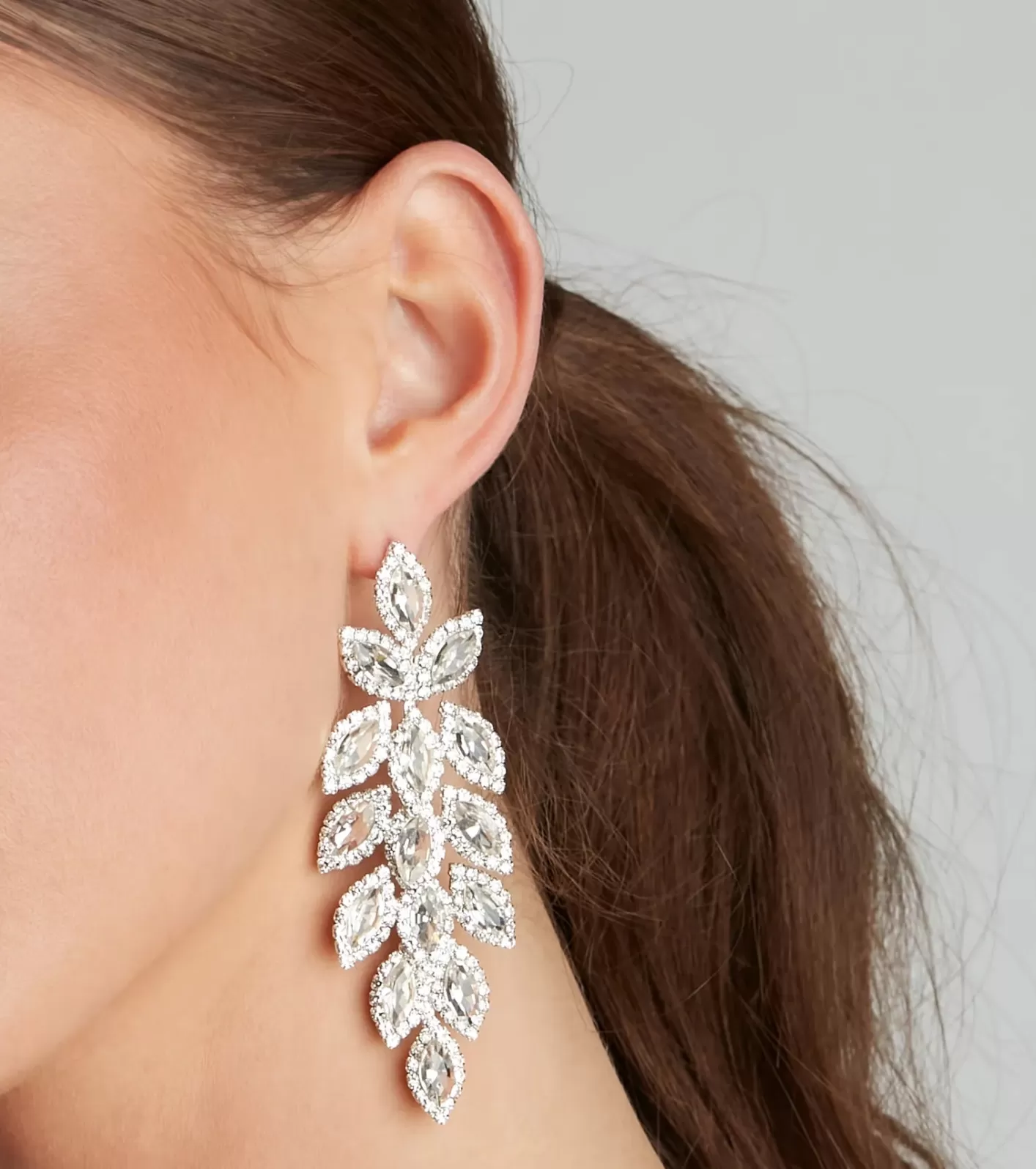 Windsor One For Glam Marquise Earrings SILVER Hot