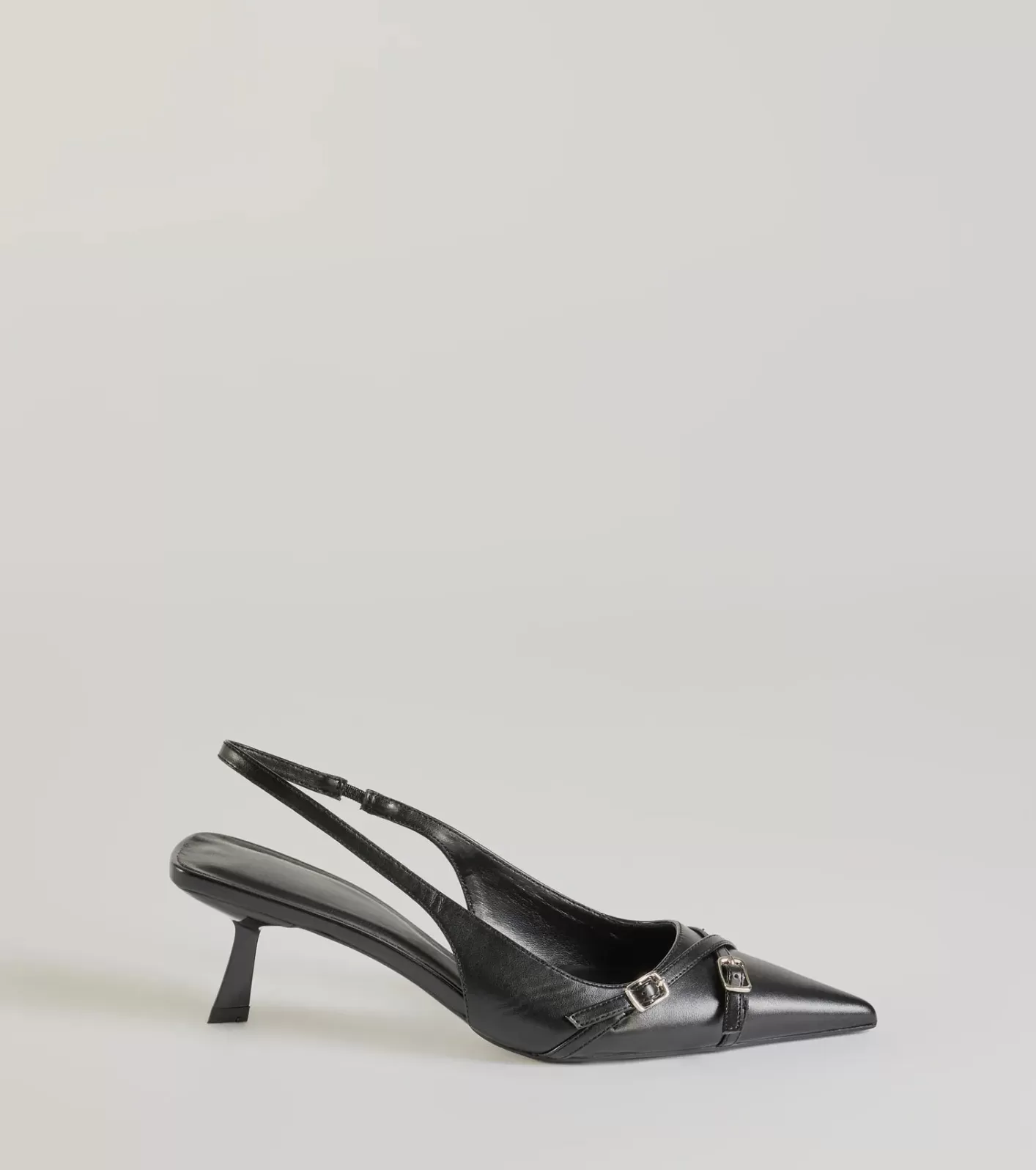 Windsor Raise The Bar Kitten Heel Mules BLACK Shop