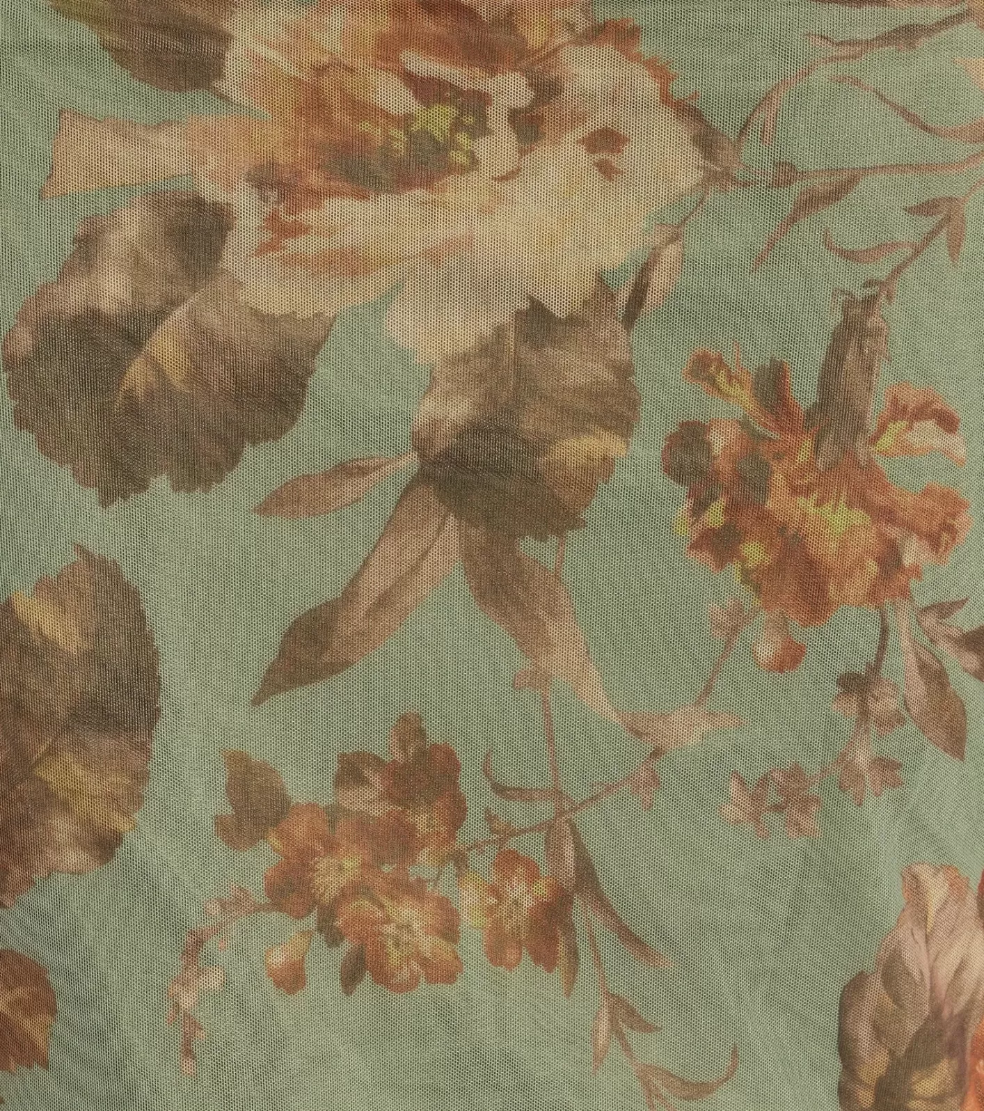 Windsor Romance Will Blossom Corset Floral Mesh Midi Dress SAGE Outlet