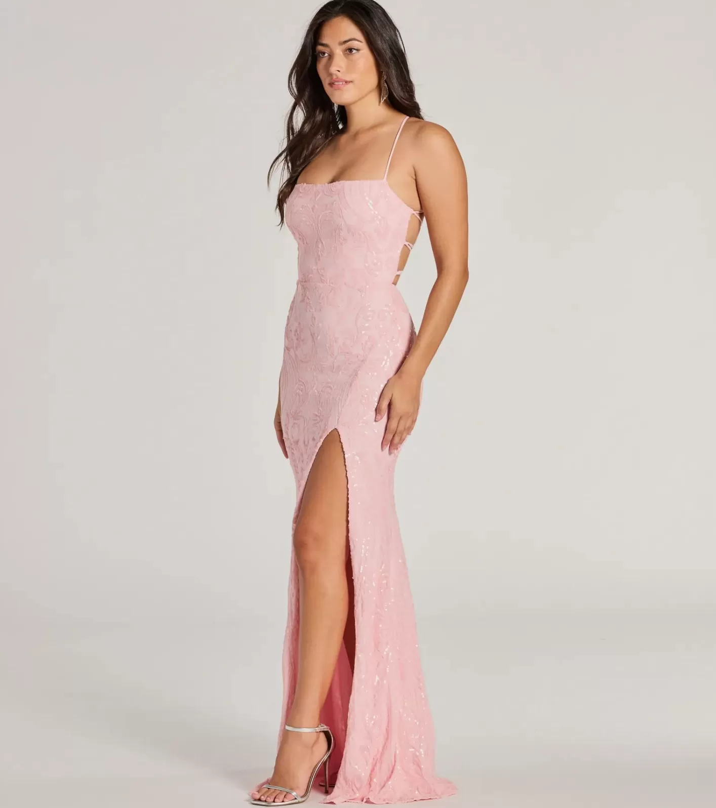 Windsor Rowena Sequin Mermaid Dress PINK Best Sale