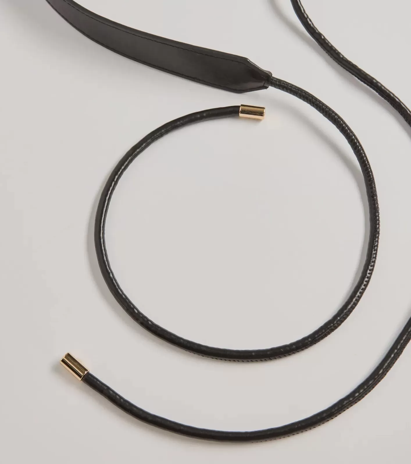 Windsor Sealed With Glam Faux Leather Belt BLACK Hot