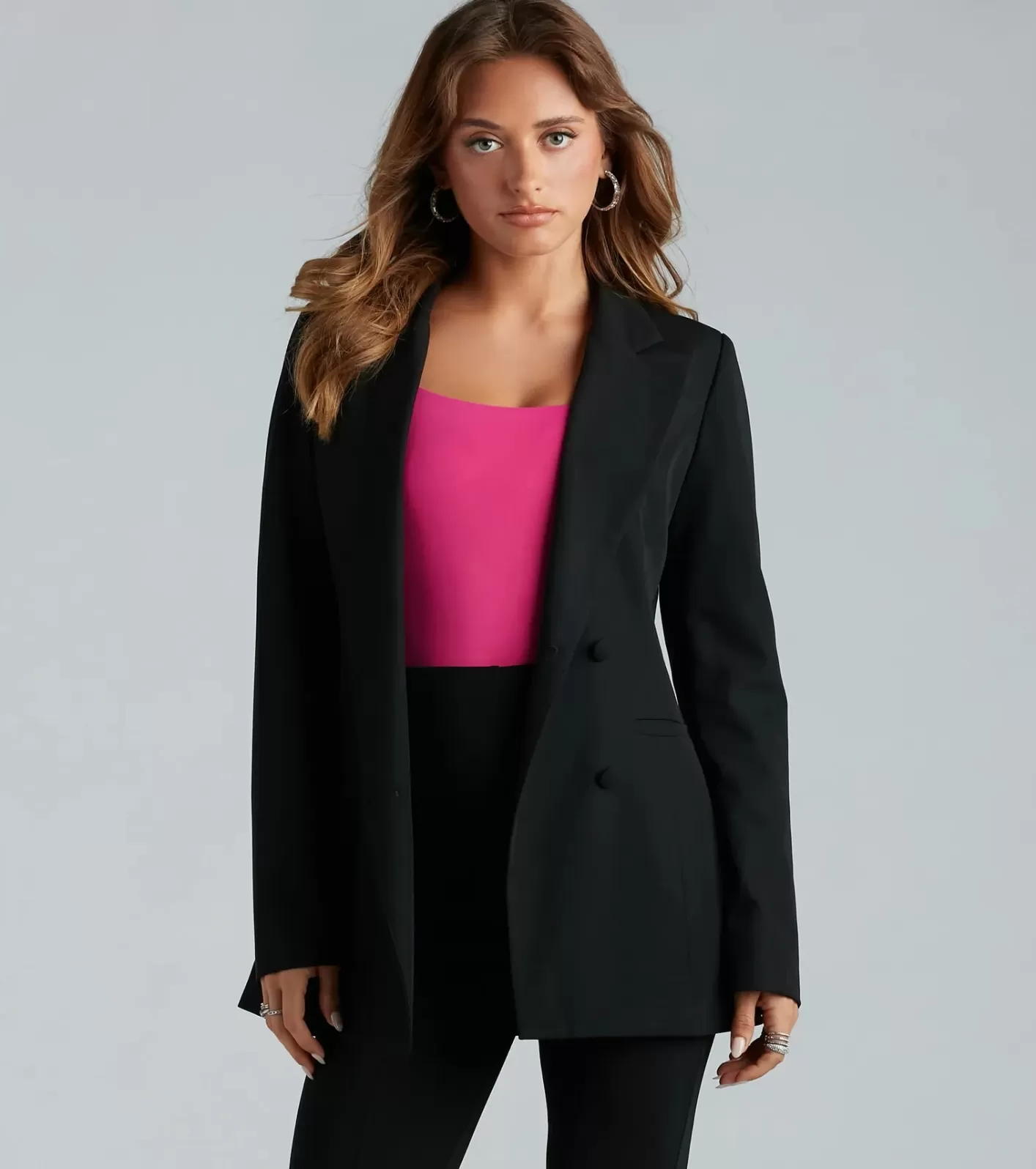 Windsor She Means Business Structured Blazer BLACK Flash Sale