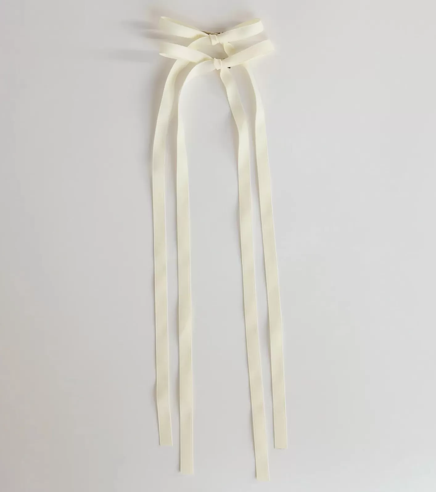 Windsor So Adorable Long Hair Bow Clip Set WHITE Cheap