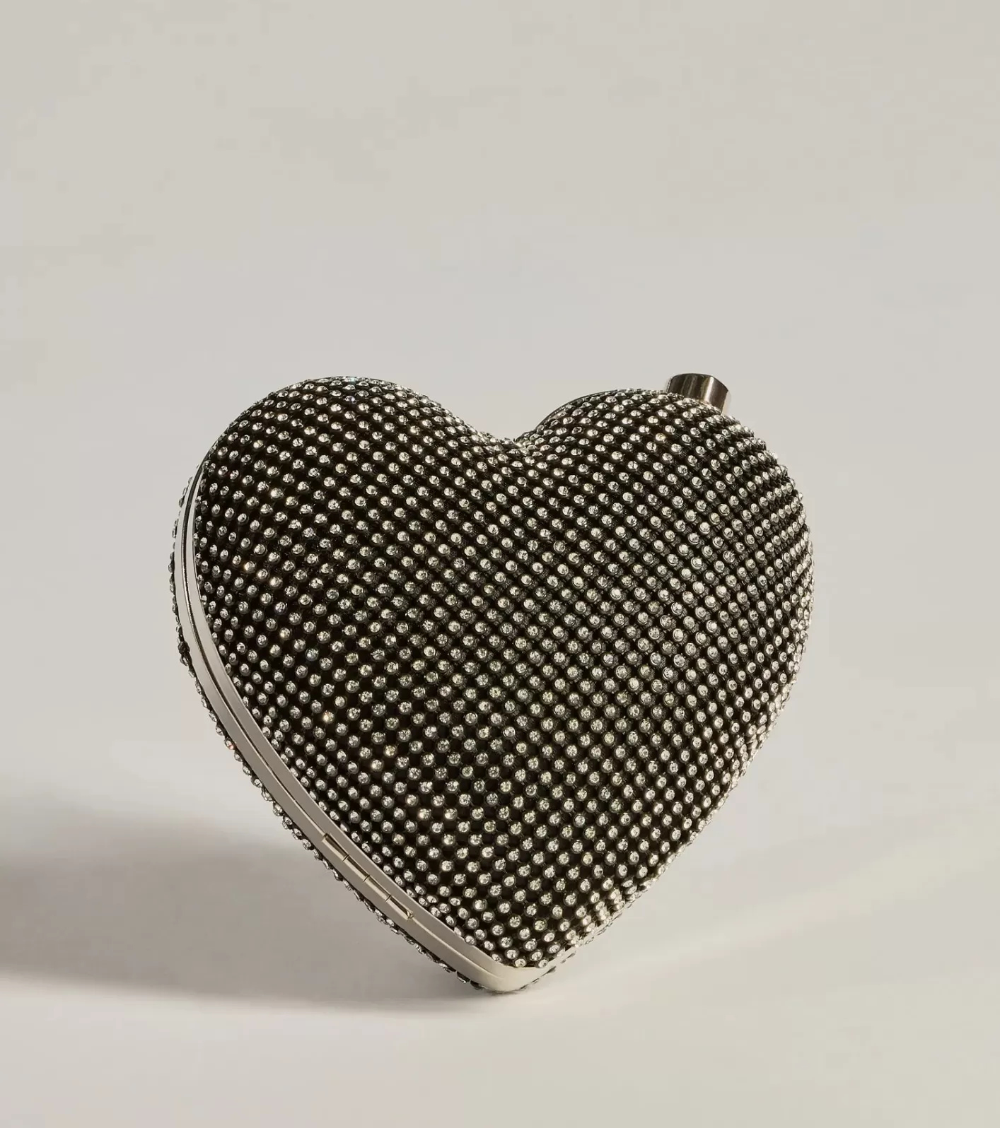 Windsor So Lovely Heart Rhinestone Bag BLACK Fashion