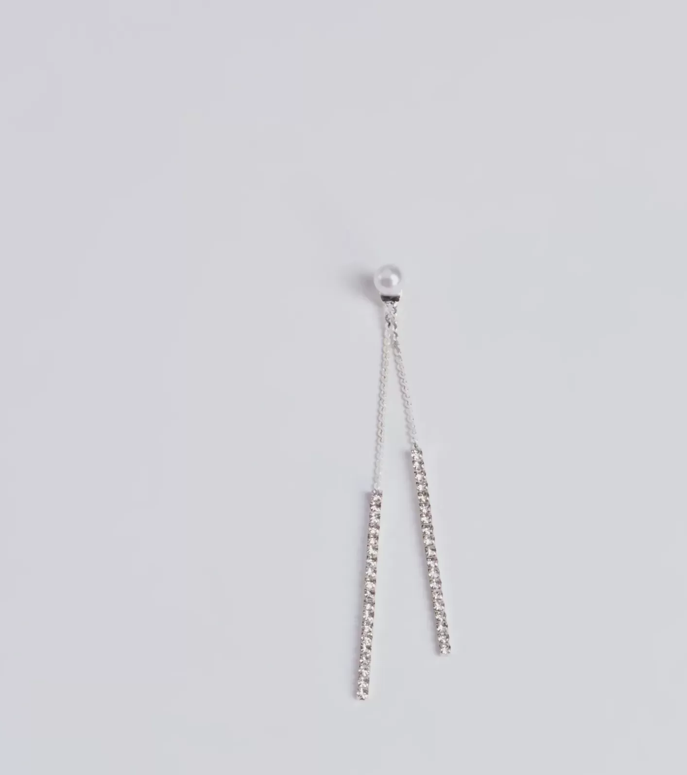 Windsor So Luxe Pearl And Rhinestone Dainty Duster Earrings SILVER Sale