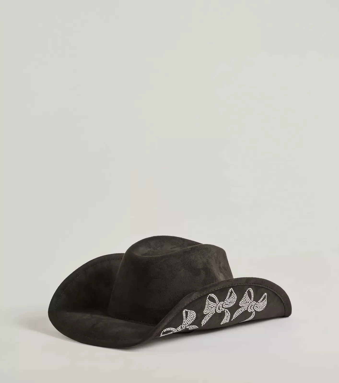 Windsor Sparkle On Rhinestone Bow Cowboy Hat BLACK Online