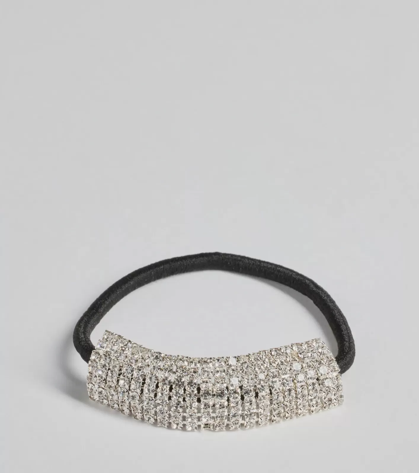 Windsor Sparkly Rhinestone Hair Tie SILVER Shop