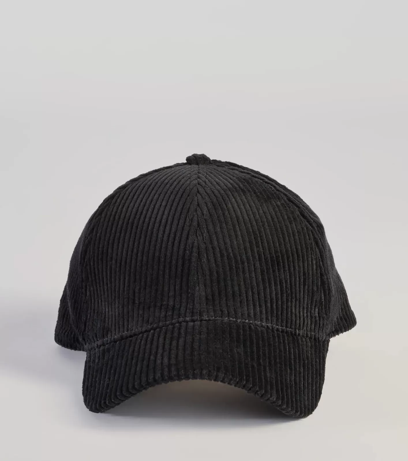 Windsor Sporty Luxe Corduroy Baseball Cap BLACK Fashion