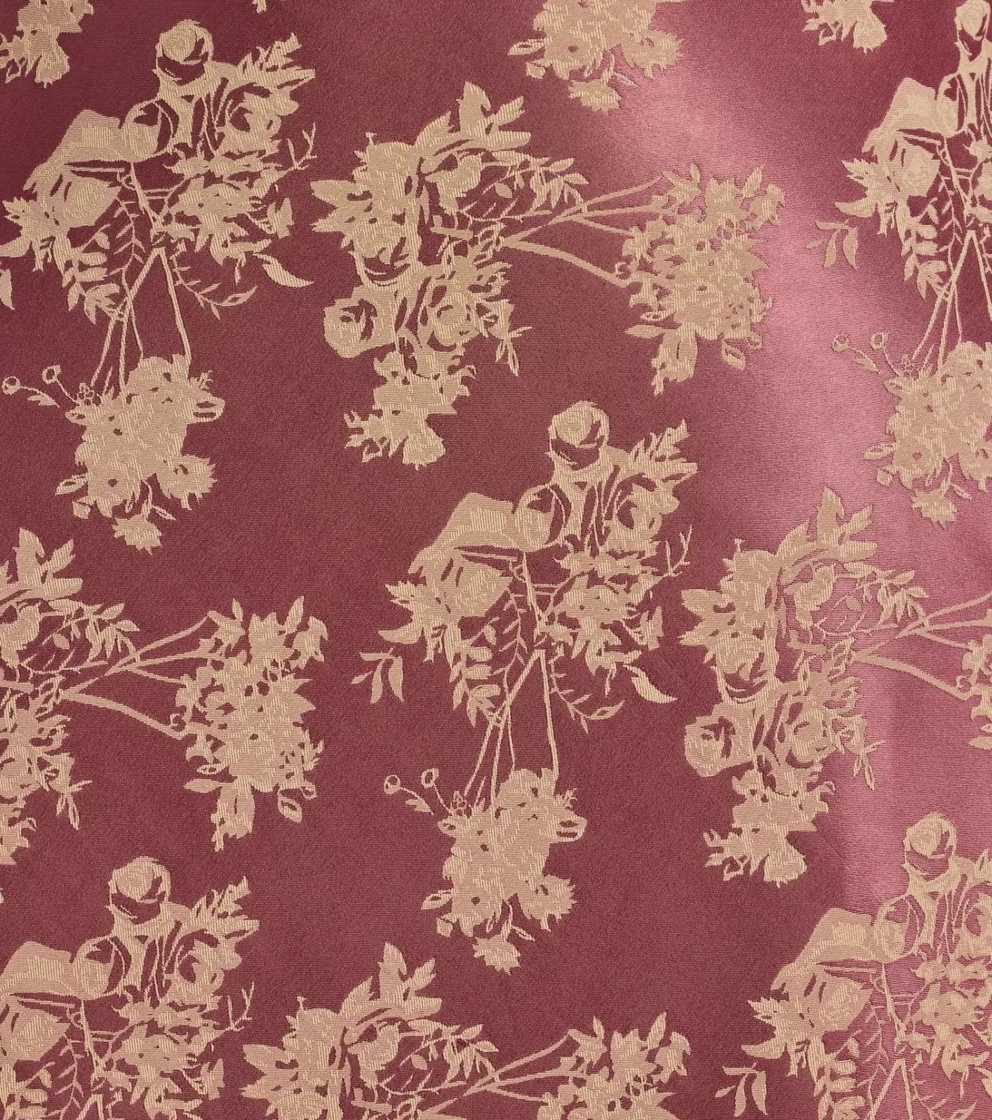 Windsor Tied To You Lace Trim A-Line Floral Satin Dress MAUVE Best
