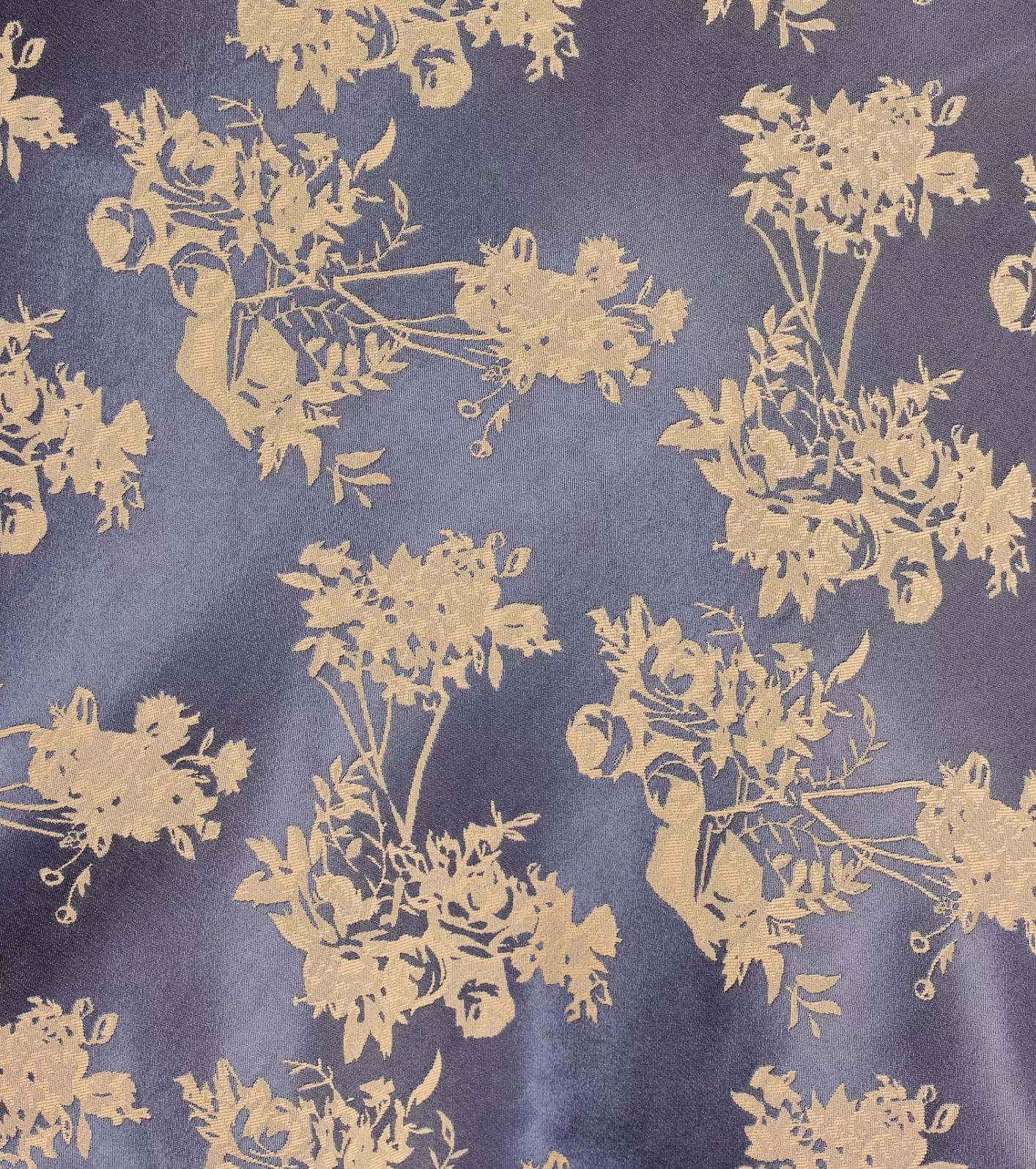 Windsor Tied To You Lace Trim A-Line Floral Satin Dress NAVY Store