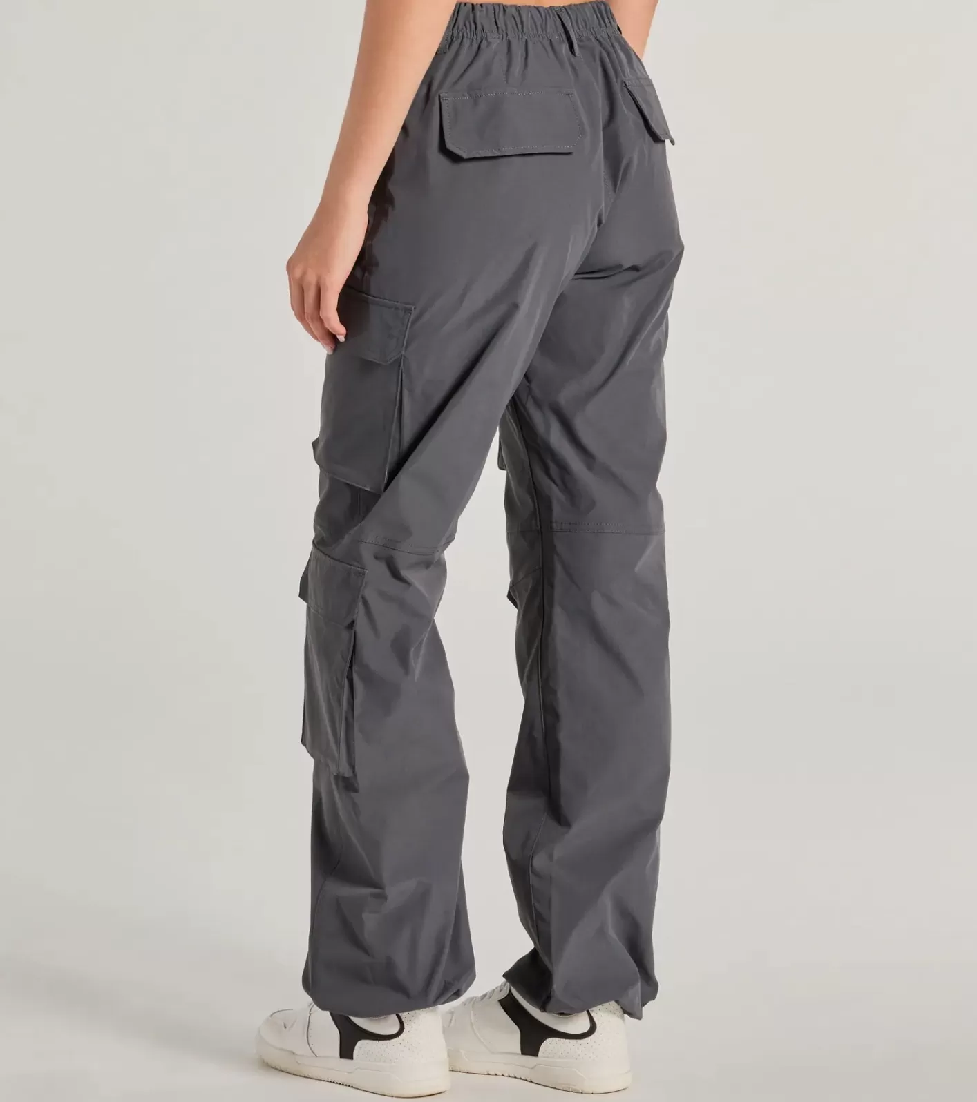 Windsor Trendy Life High Rise Cargo Pants CHARCOAL New