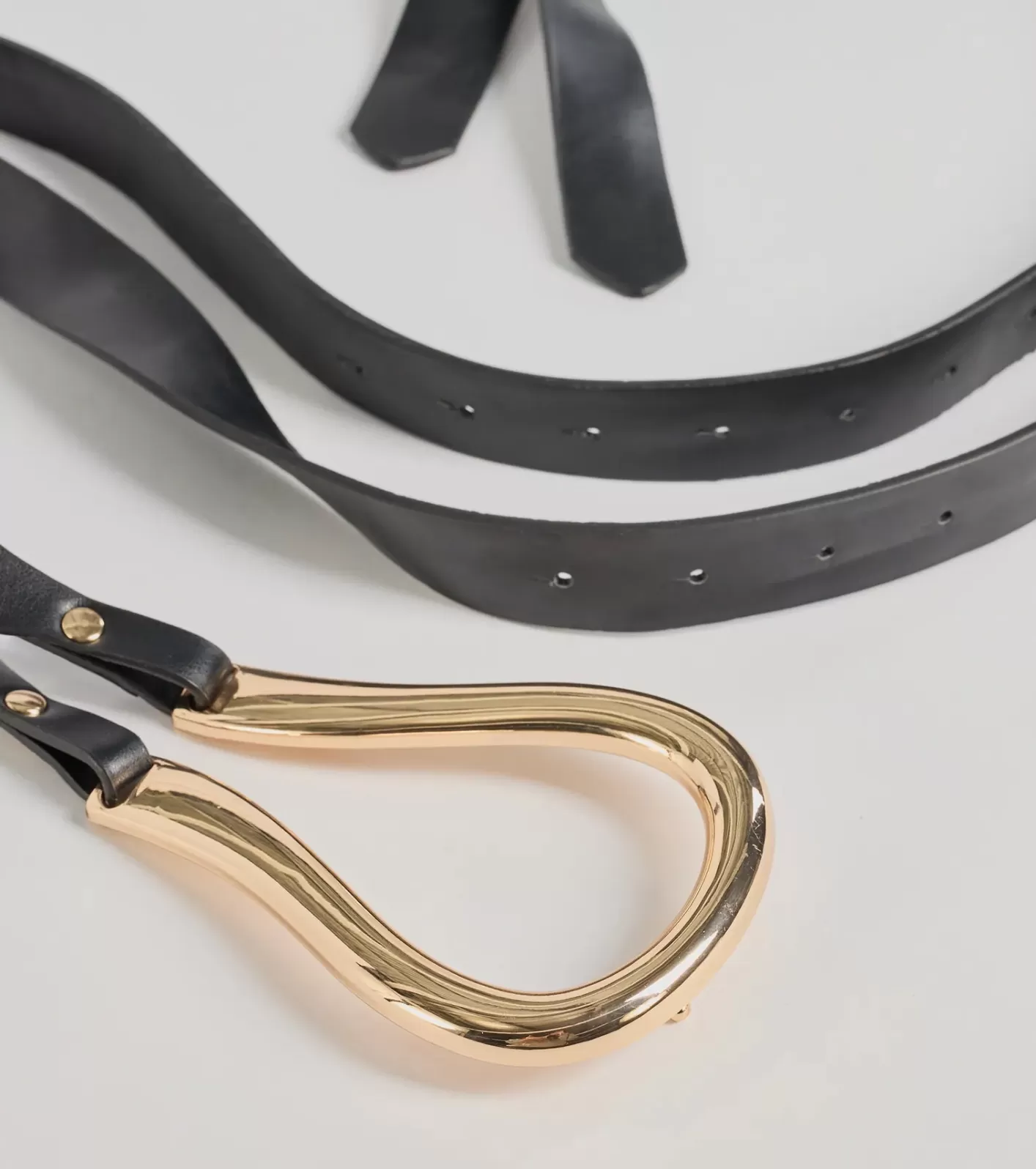 Windsor Trendy Silhouette Loop Buckle Wrap Belt BLACK Cheap