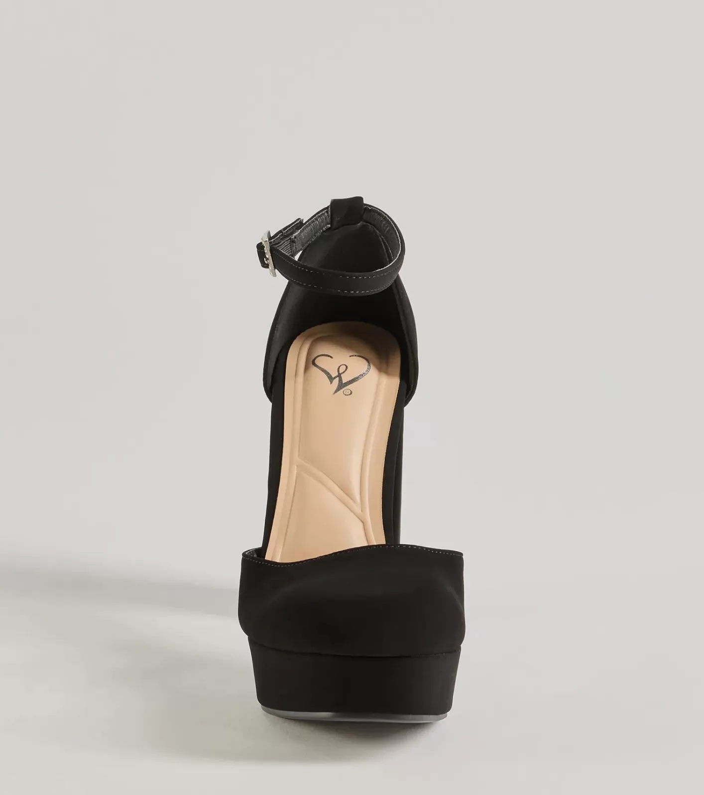 Windsor Vintage Glam Platform Mary Jane Heels BLACK Discount