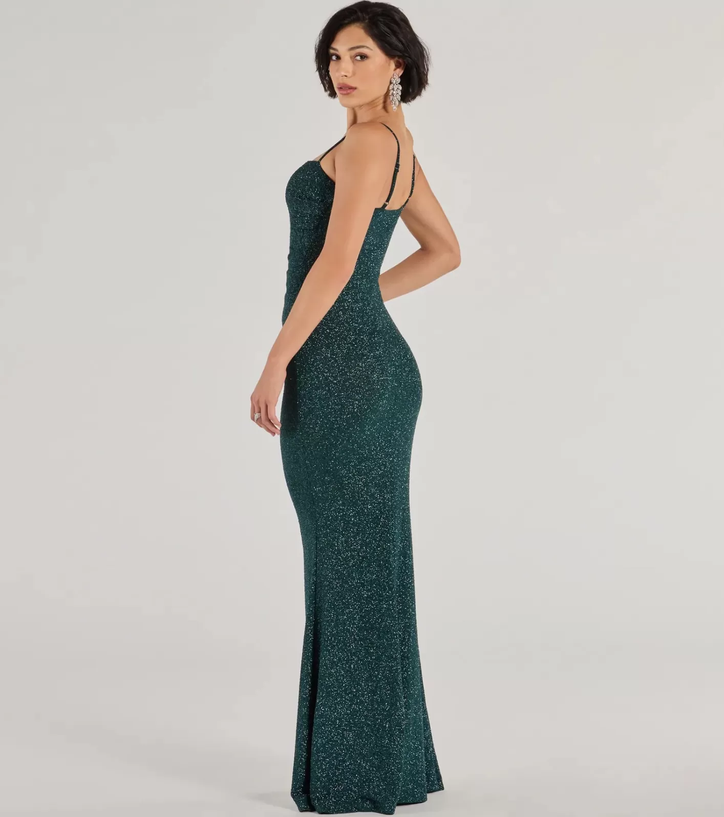 Windsor Wendy Sleeveless Mermaid Glitter Formal Dress HUNTER Shop