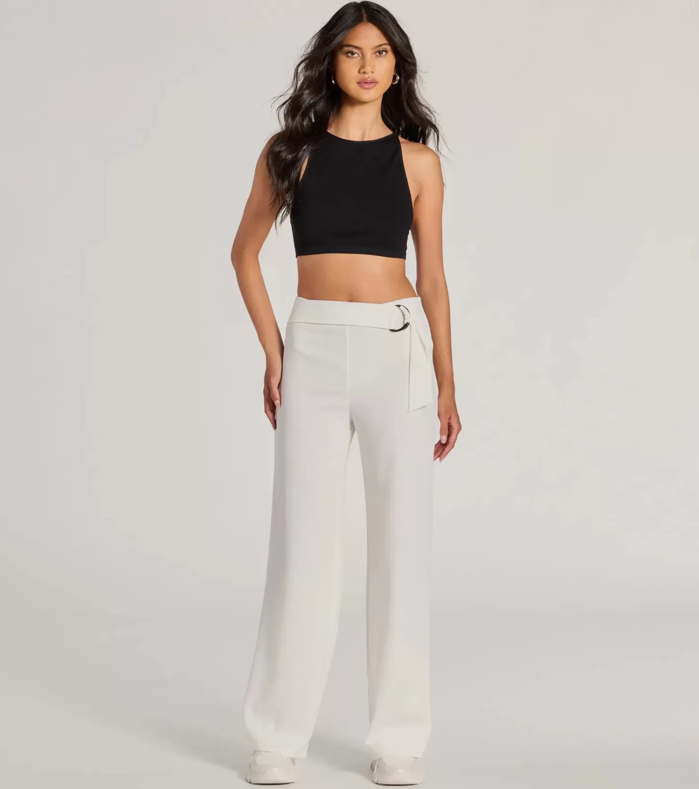 Windsor With Confidence High-Rise Straight-Leg Crepe Pants IVORY Online